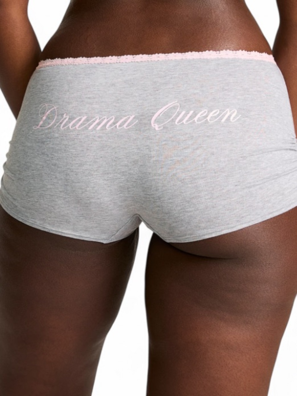 🆕👑 PINK “Drama Queen” Dorm Boyshorts Victoria Secret Small NWT